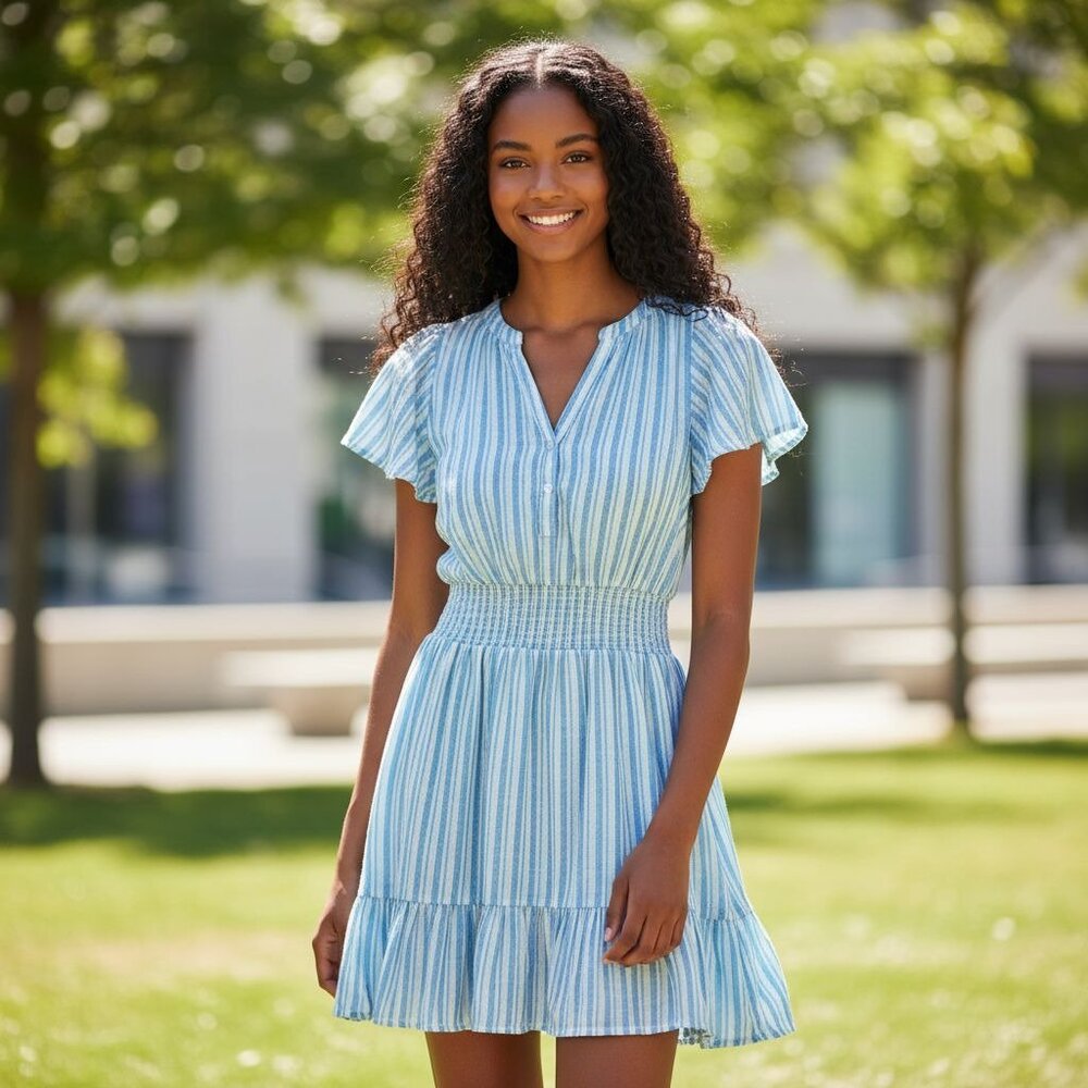 RAILS Augustine Laguna Stripe Women Dress SMALL